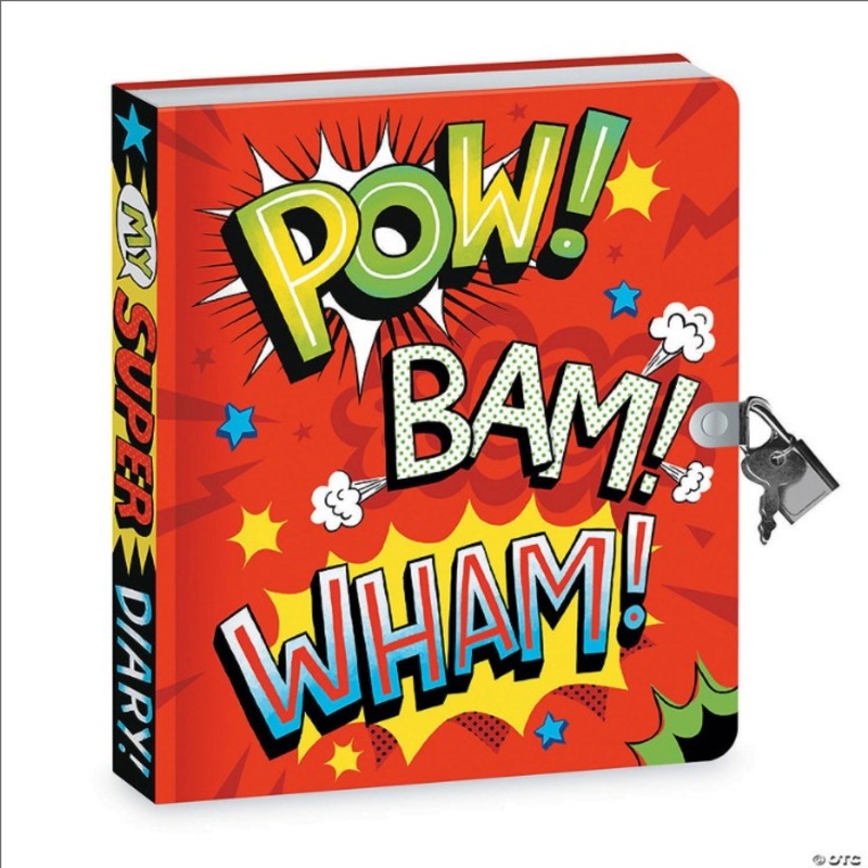 Superhero: Lock & Key Diary