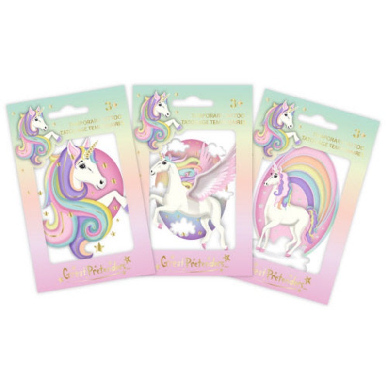 Unicorn Temporary Tattoos - Single, Assorted