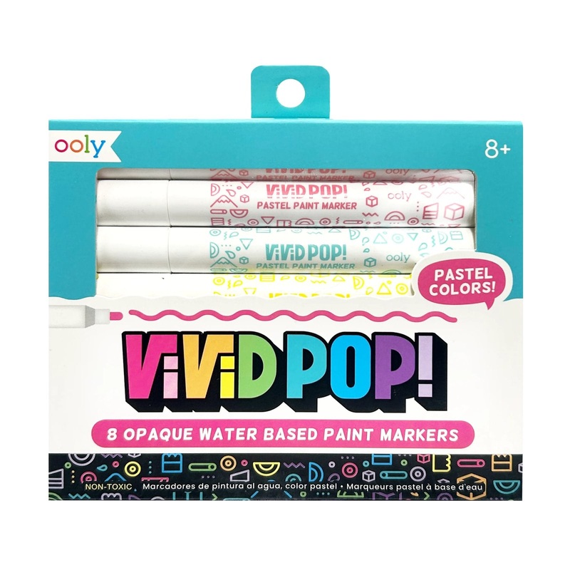 Vivid Pop! Water-Based Paint  Markers: Pa