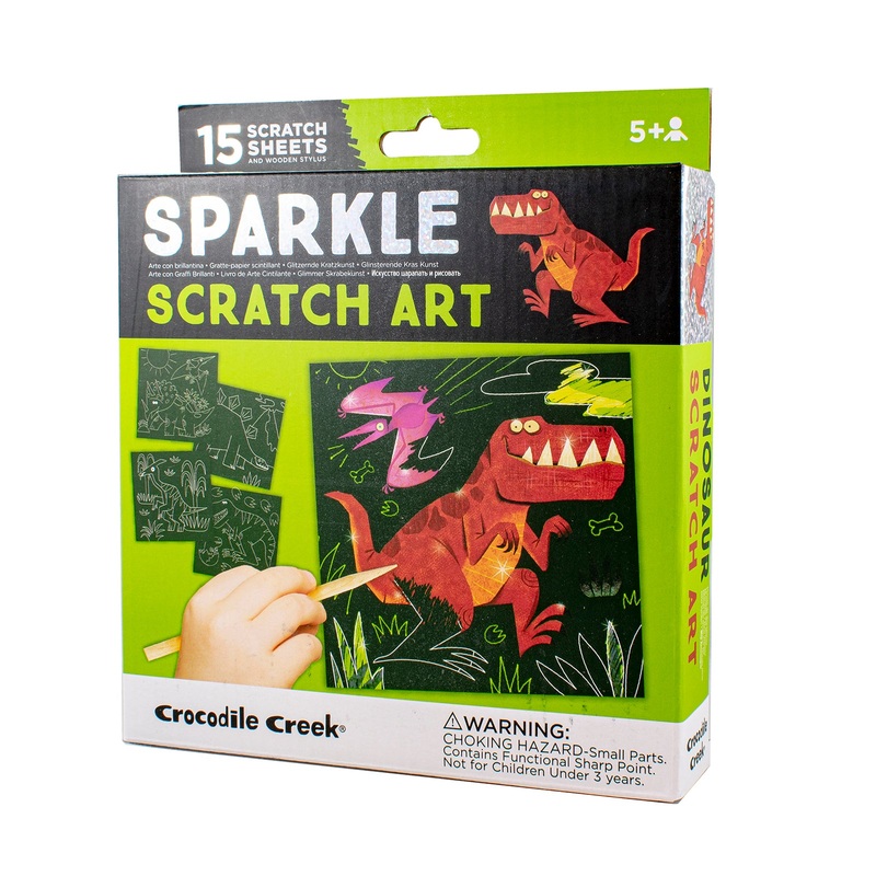 Sparkle Scratch Art : Dinosaur
