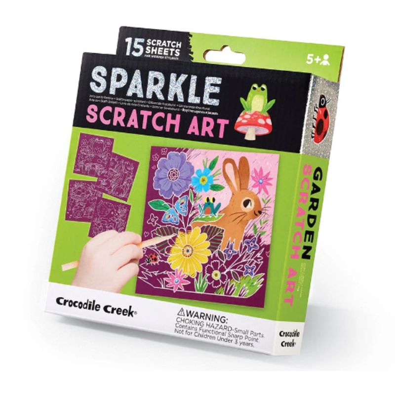 Sparkle Scratch Art : Garden