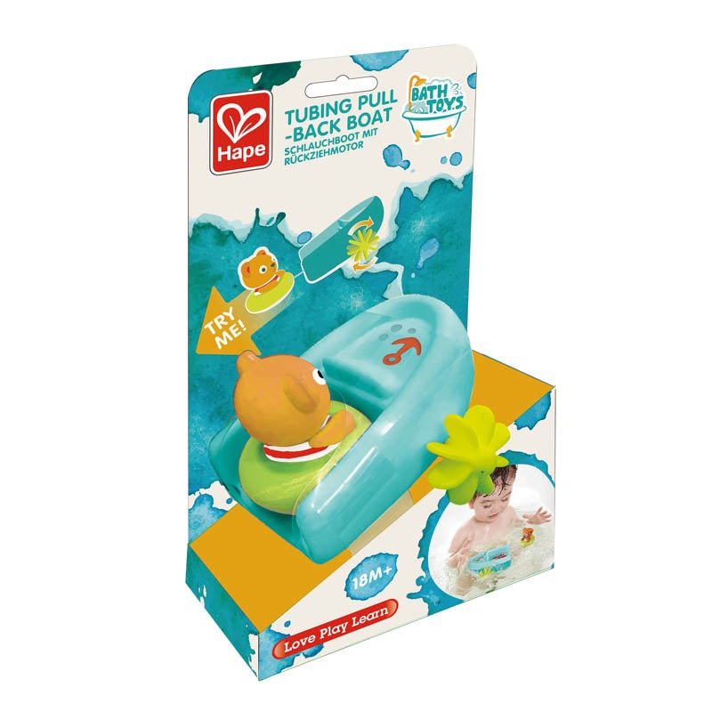 Tubing Pull-Back Boat | Hape