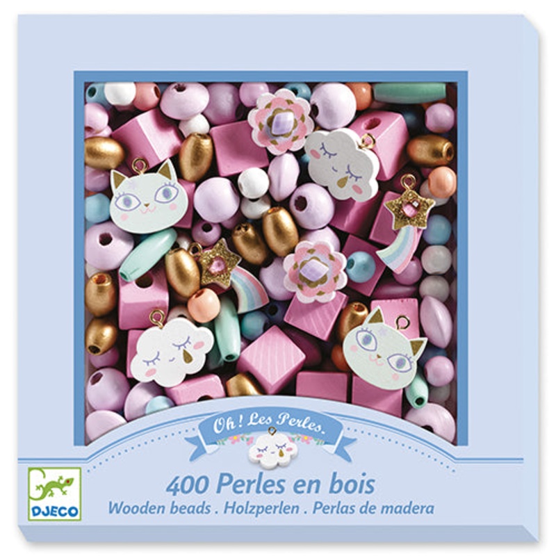 Wooden Beads Jewelry Kit | Rainbows