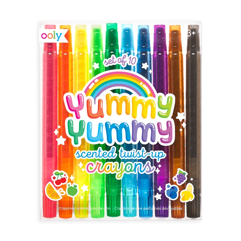Yummy Yummy Scented Twist-Up Crayons | Set of 10