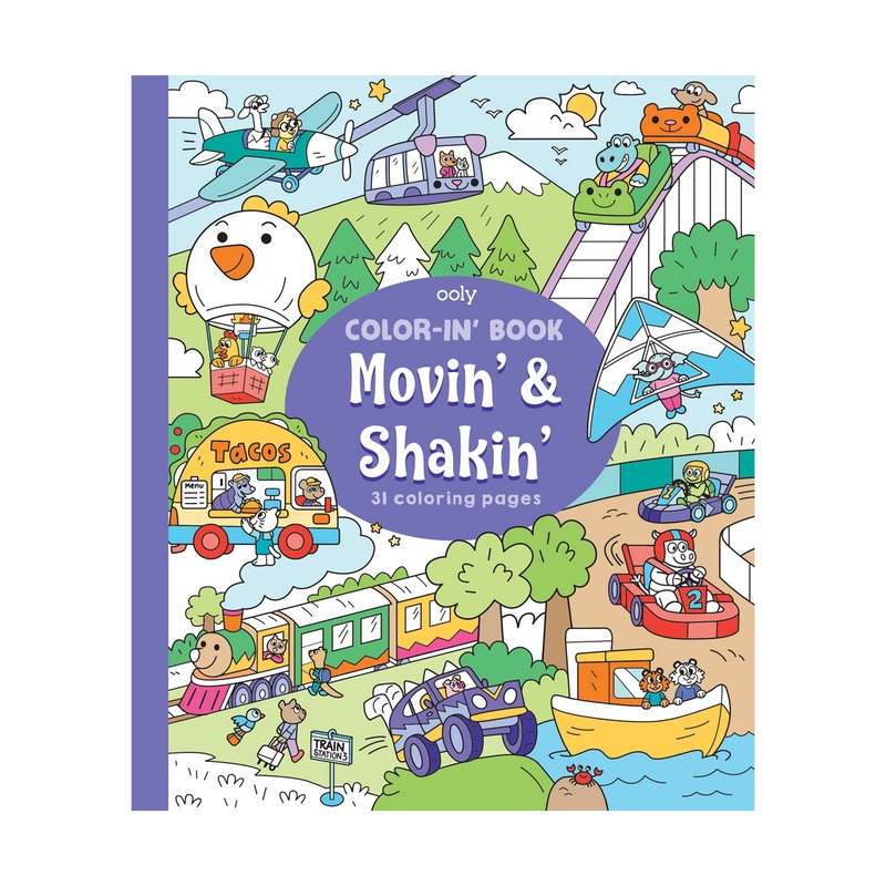 Movin' & Shakin' | Ooly Colouring Book