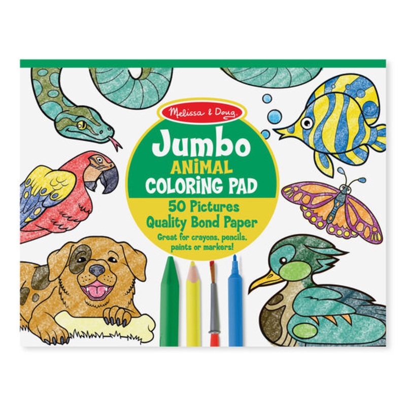 Jumbo Colouring Pad | Animals