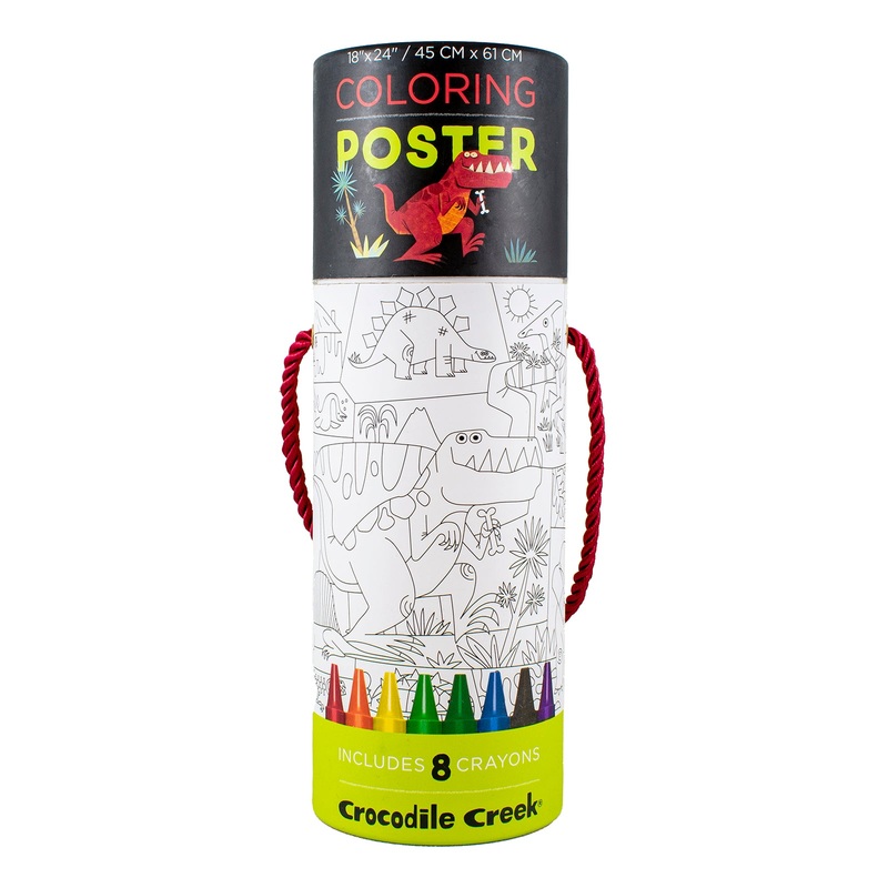 Coloring Poster: Dino World