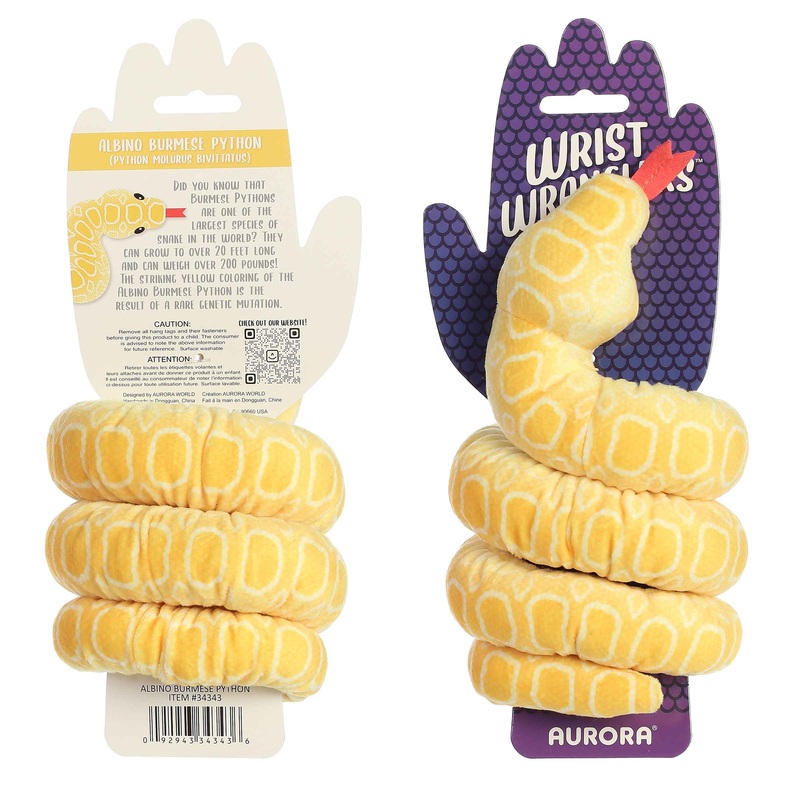 Albino Burmese Python | Aurora Wrist Wrangler