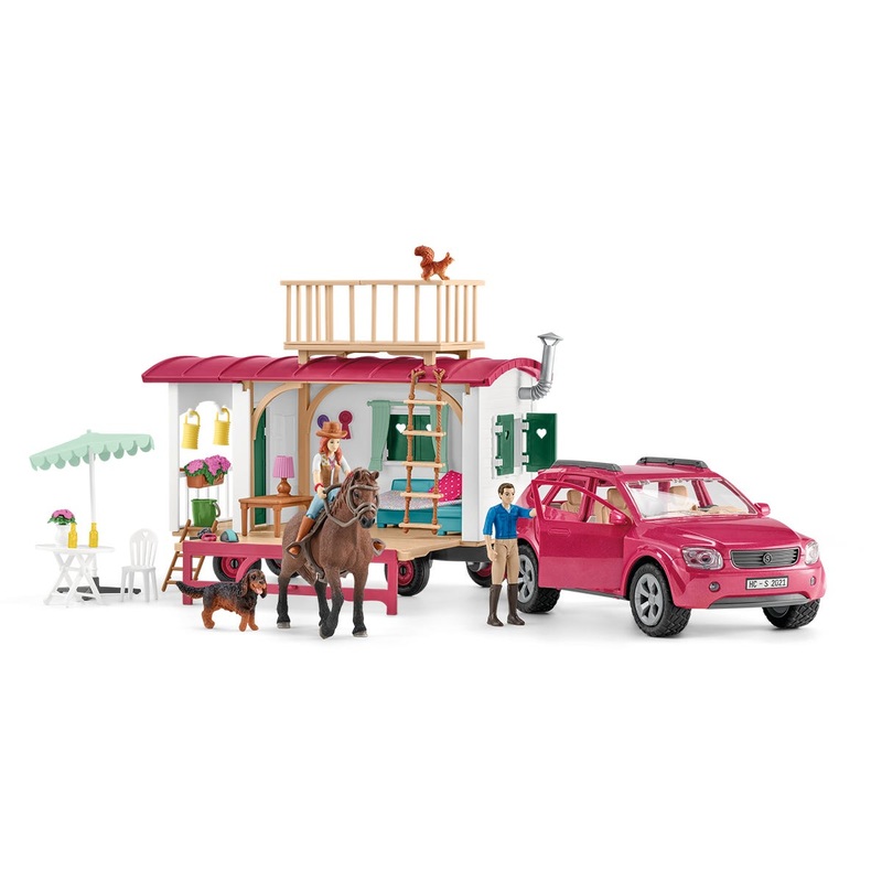 Camping trip with the caravan