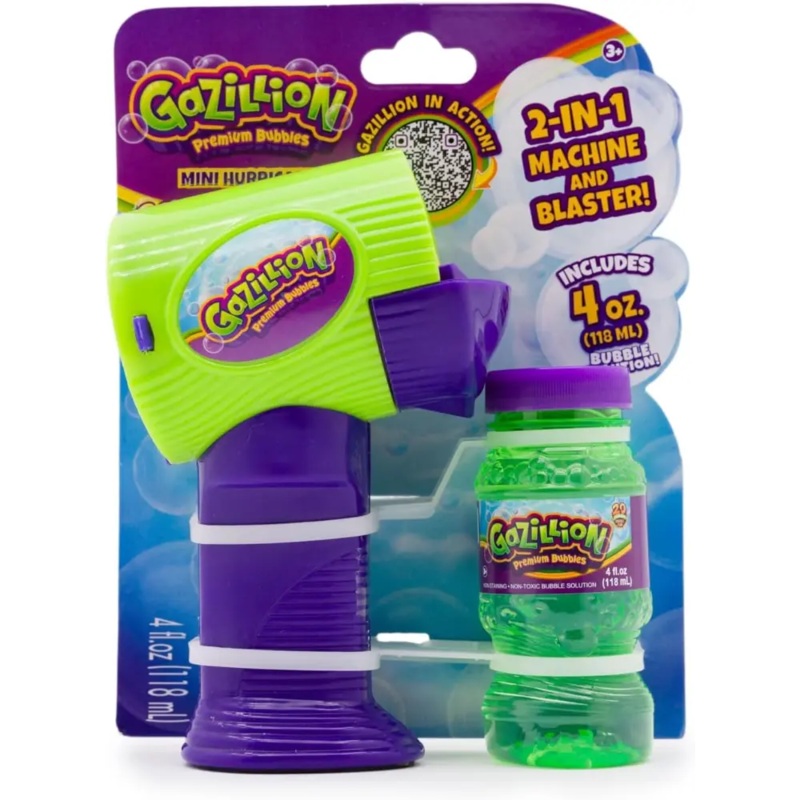 Gazillion Bubbles Mini Hurricane With 4oz Solution, Battry Operated