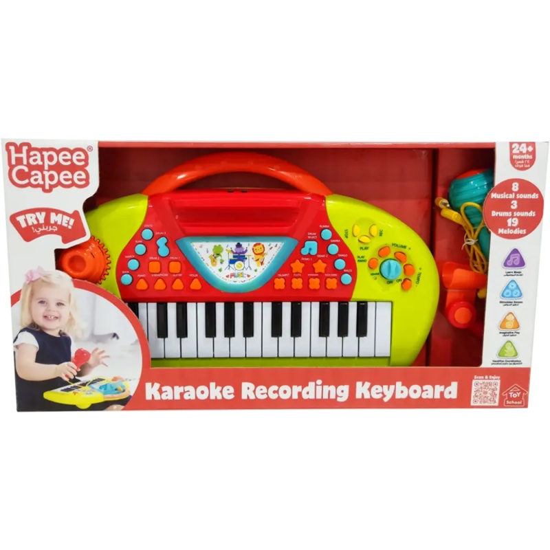 Hapee Capee Karaoke Record Keyboard B/O