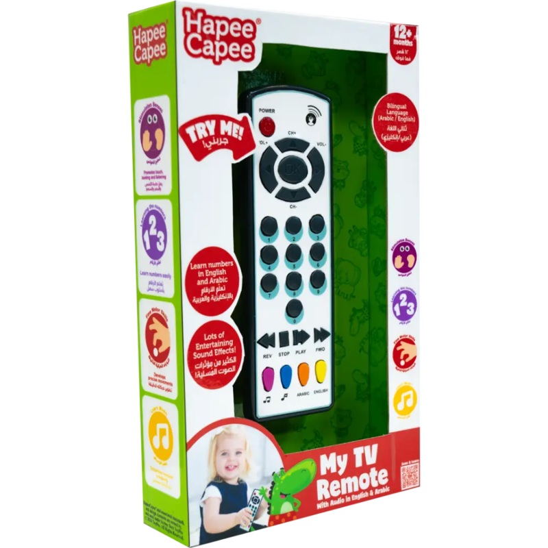 Hapee Capee My Tv Controller English/Arabic Battery Operated