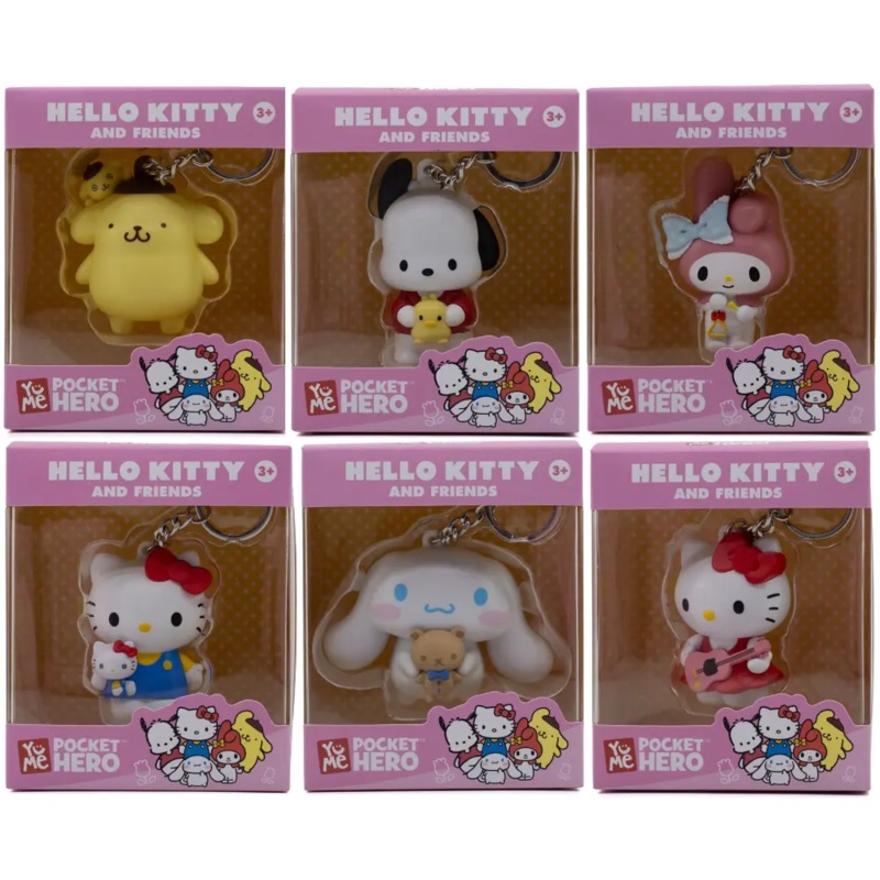 HELLO KITTY KEYCHAIN POCKET HERO PDQ12 WOC
