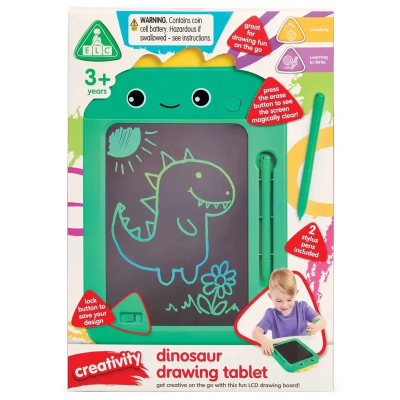 Elc Lcd Drawing Board Dinosaur B/O