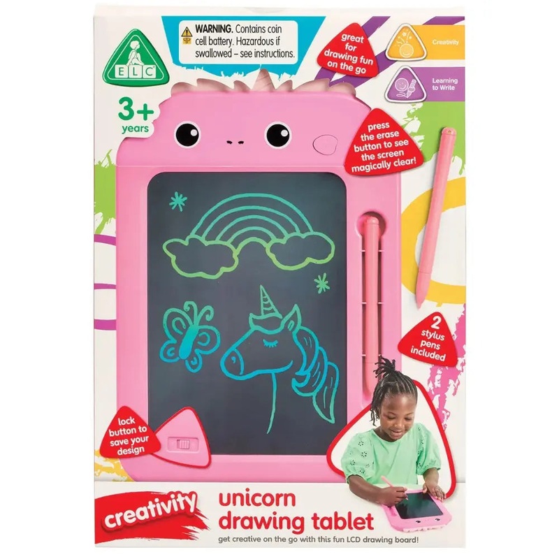 Elc Lcd Drawing Board Unicorn B/O