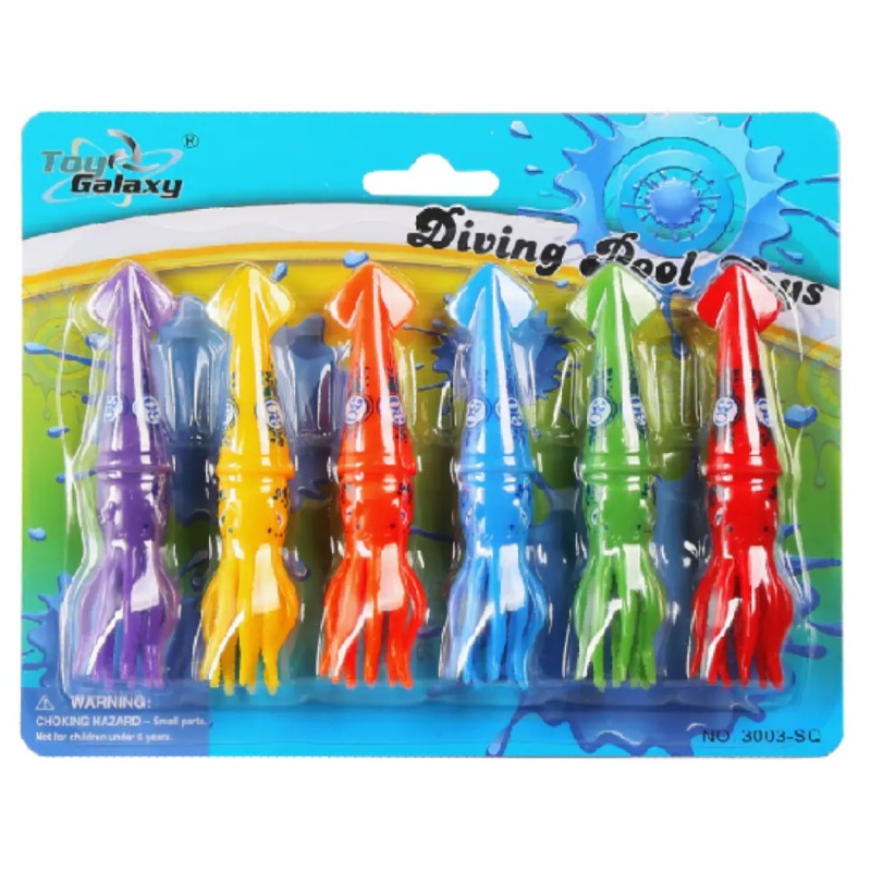 DIVING SQUID TOYS 6PIECES