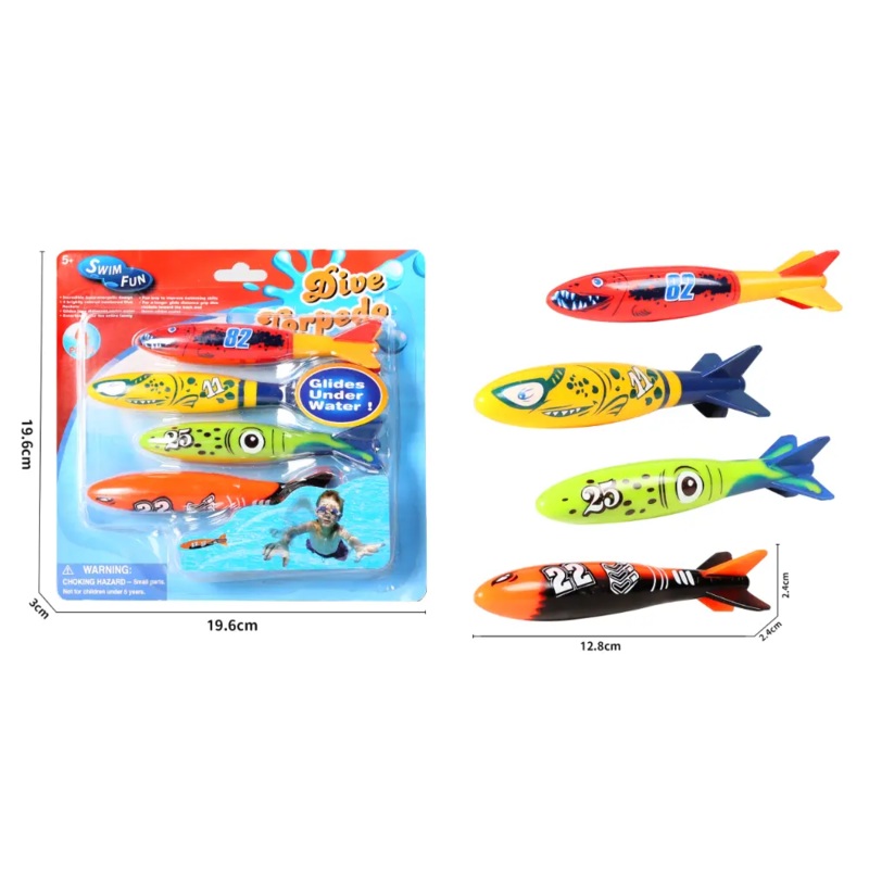 DIVING TORPEDO TOYS 4PIECES