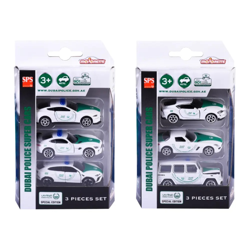 Dubai Police Majorette 3 Pcs Set 2 Asstd