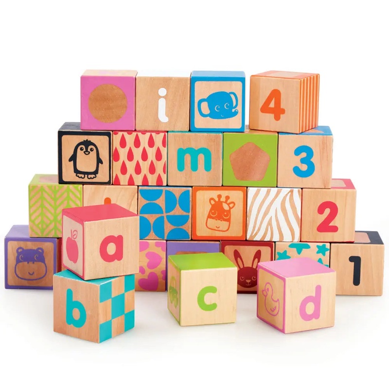Elc Classic Wood Alphabet Blocks