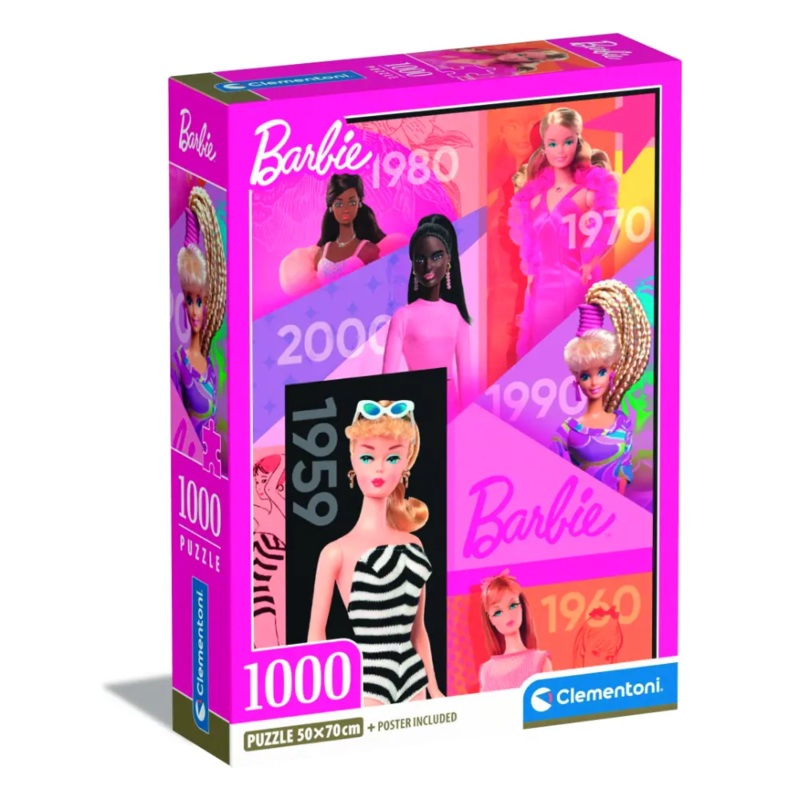Clementoni Puzzle Barbie 65yrs+Poster 1000pcs