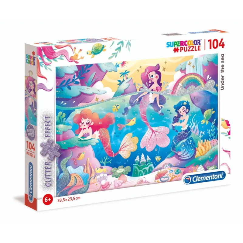 CLEMENTONI PUZZLE GLITTER UNDER THE SEA