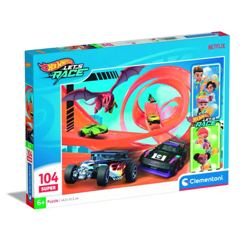 Clementoni Puzzle Hotwheels Loop Race 104pcs