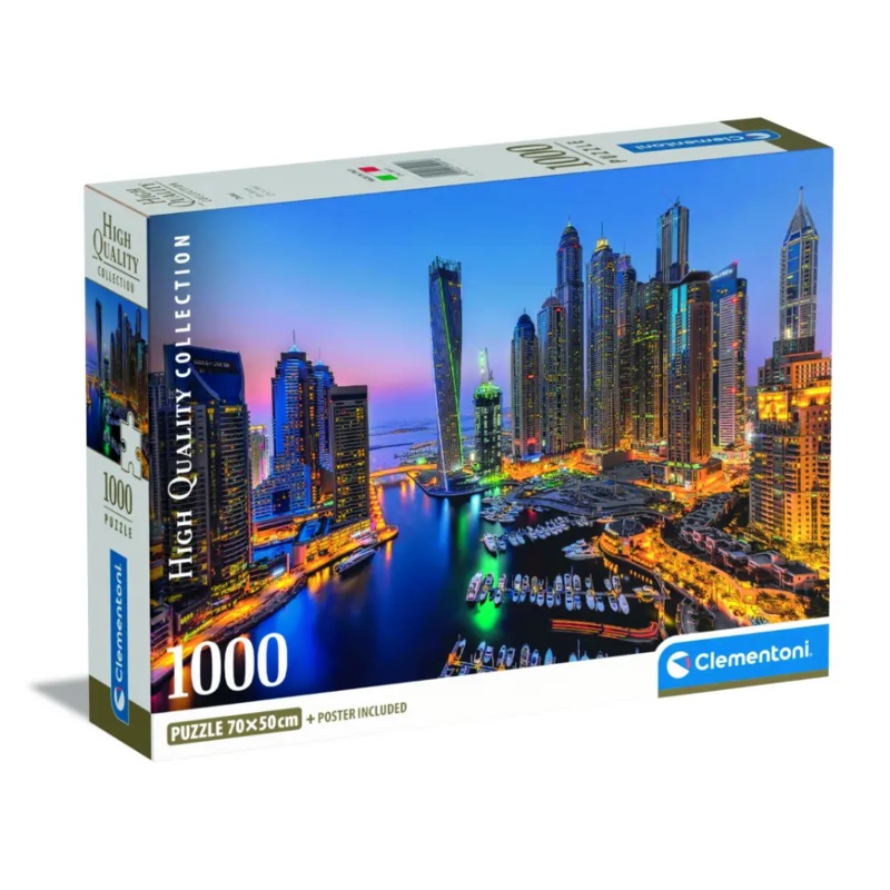Clementoni Puzzle HQC Dubai Marina+Poster 1000pcs