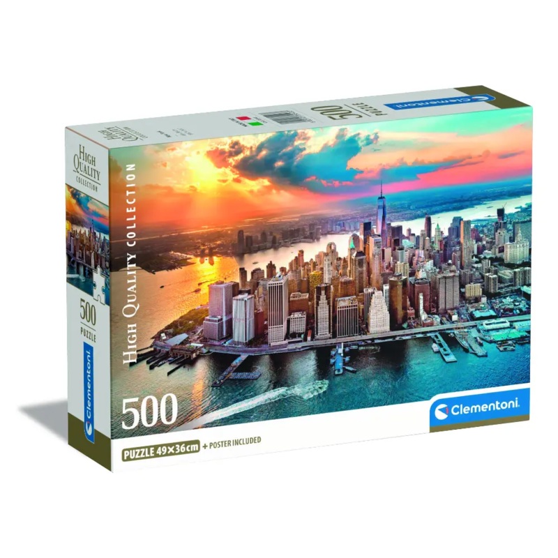 Clementoni Puzzle HQC New York+Poster 500pcs