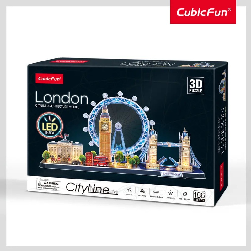 CubicFun 3D Puzzles City Line London 186 Pieces