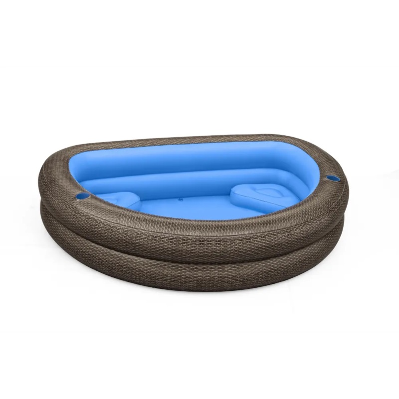 Bestway TruPrint Wicker 2.31 Inflatable Family Pool