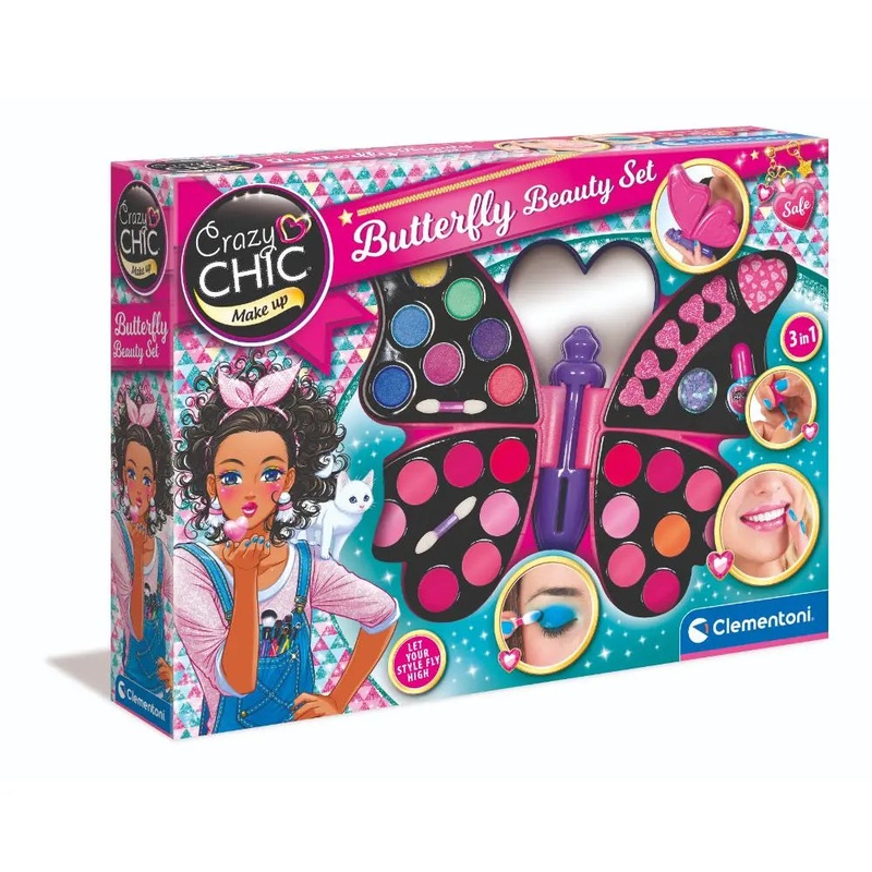 CLEMENTONI CRAZY CHIC BUTTERFLY BEAUTY SET