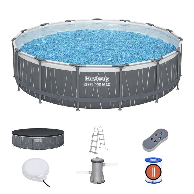 Bestway Poolset Steelpro Max Led 457X107cm