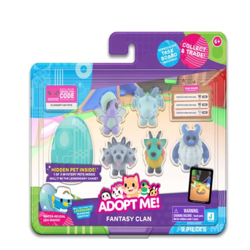 Adoptme Pets Figure Multi 6pack 2Inch 2Asst