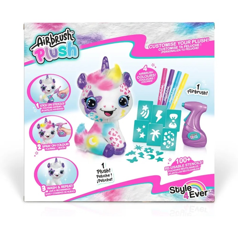 Airbrush Plush Unicorn B/O