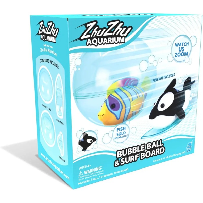 Zhuzhu Aquarium Bubble Ball And Surf Board