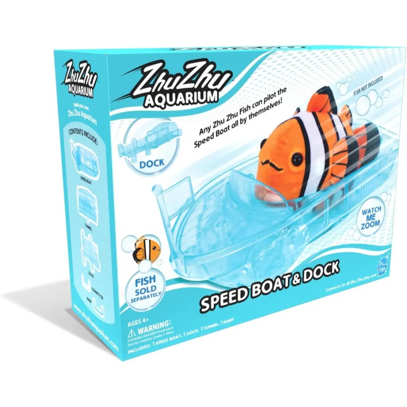 ZhuZhu Aquarium Speed boat And Dock