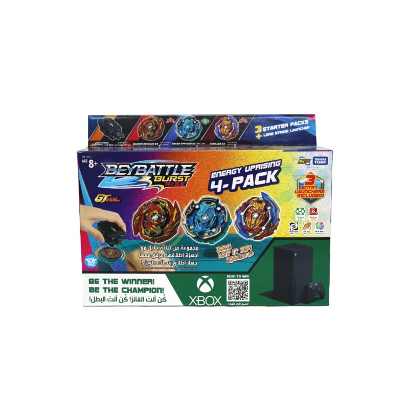Takara Tomy-Beyblade-Beybattle Burst-Energy Uprising 4pack-D S5