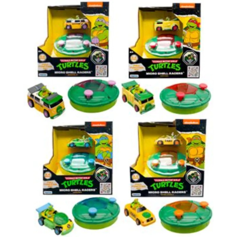 TMNT RC MICRO SHELL RACERS 4ASST B/O