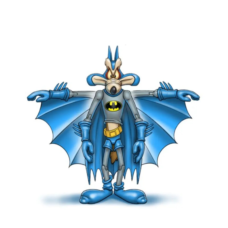 Warner Bros Mashup Figure Coyote as Batman 6Inch