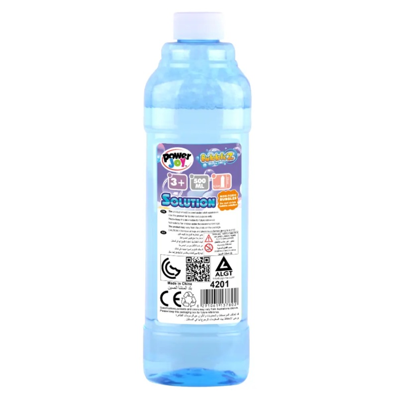 Power Joy Bubble Solution Bottle 500ml