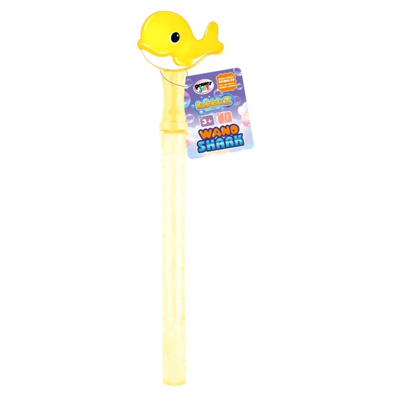 Power Joy Bubble Wand Whale 39cm CDU24 WOC