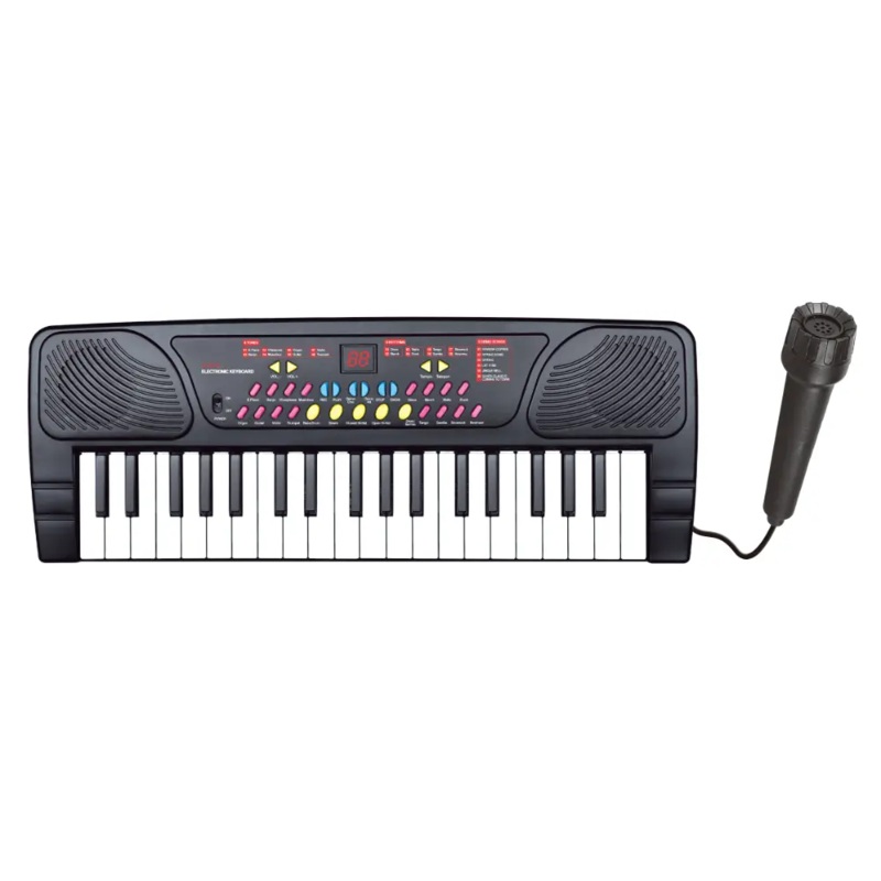 Power Joy Music Keyboard 37keys with Mic B/O