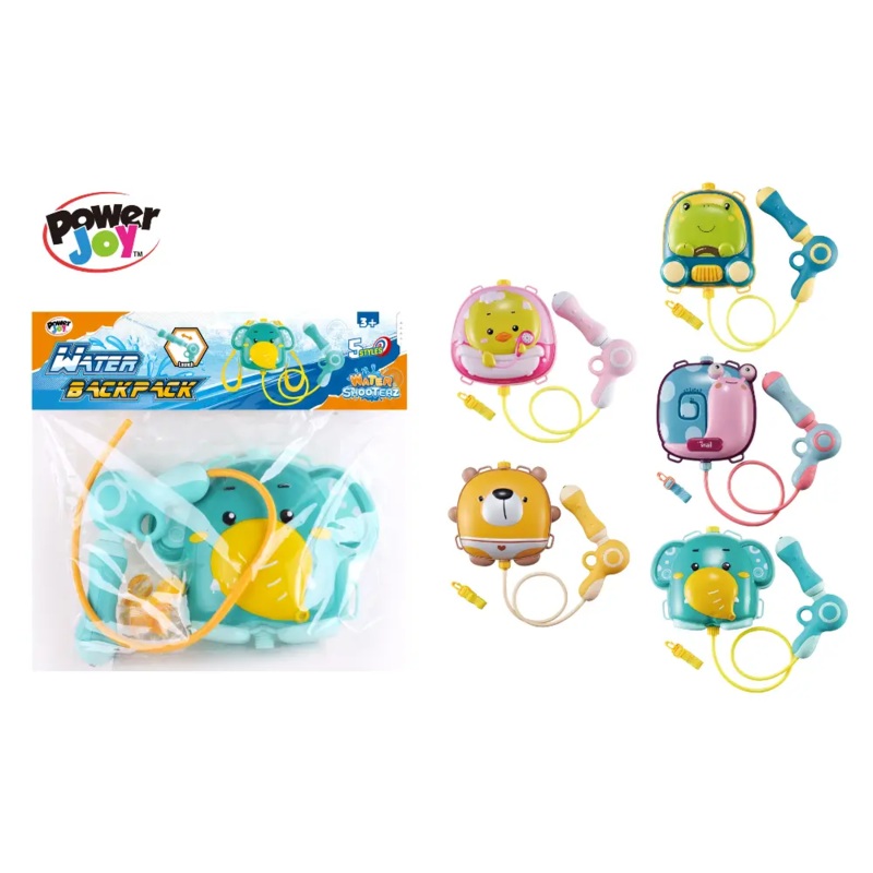 Power Joy Watergun Backpack 5Asst