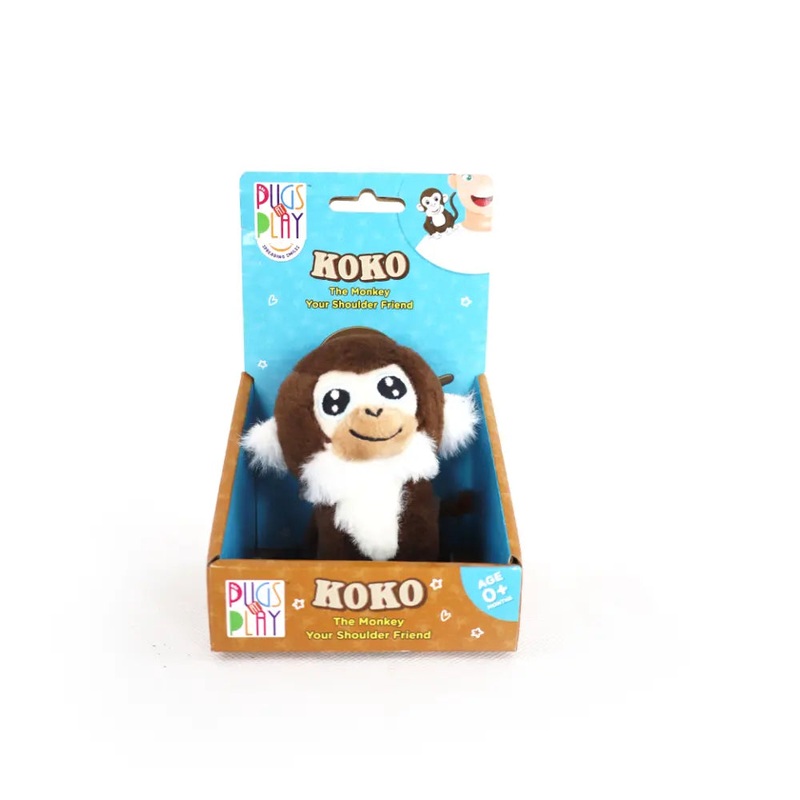 PUGS AT PLAY SHOULDER BUDDY KOKO 4INCH