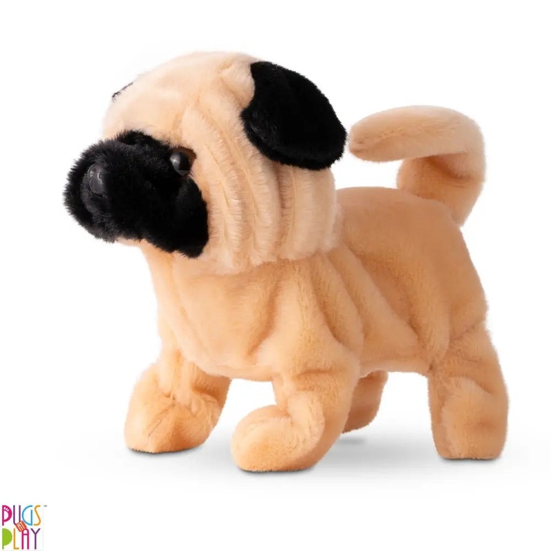 Pugs At Play Walking Pug 6.5 B/O