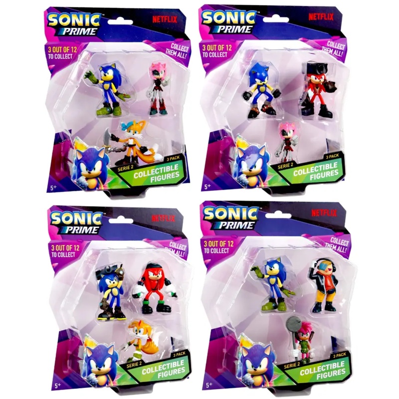 Sonic Figure Blister 3in1 Pack