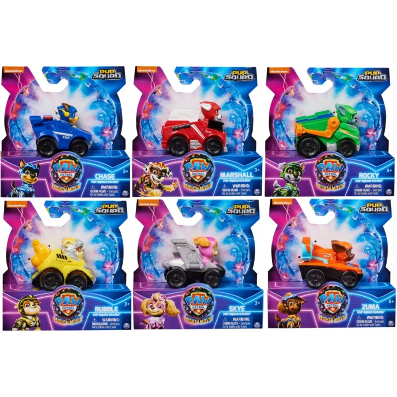 Pawpatrol Pup Squad Racers 2Inch 6Asst