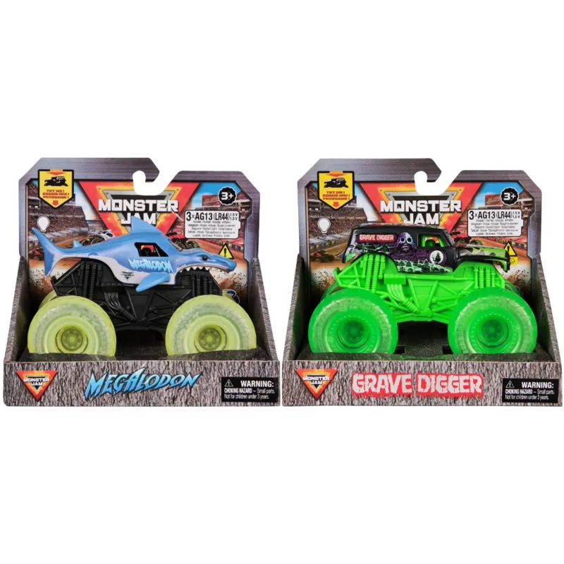 Monster Jam 1:43 Value Truck LightUp Wheels 2Asst