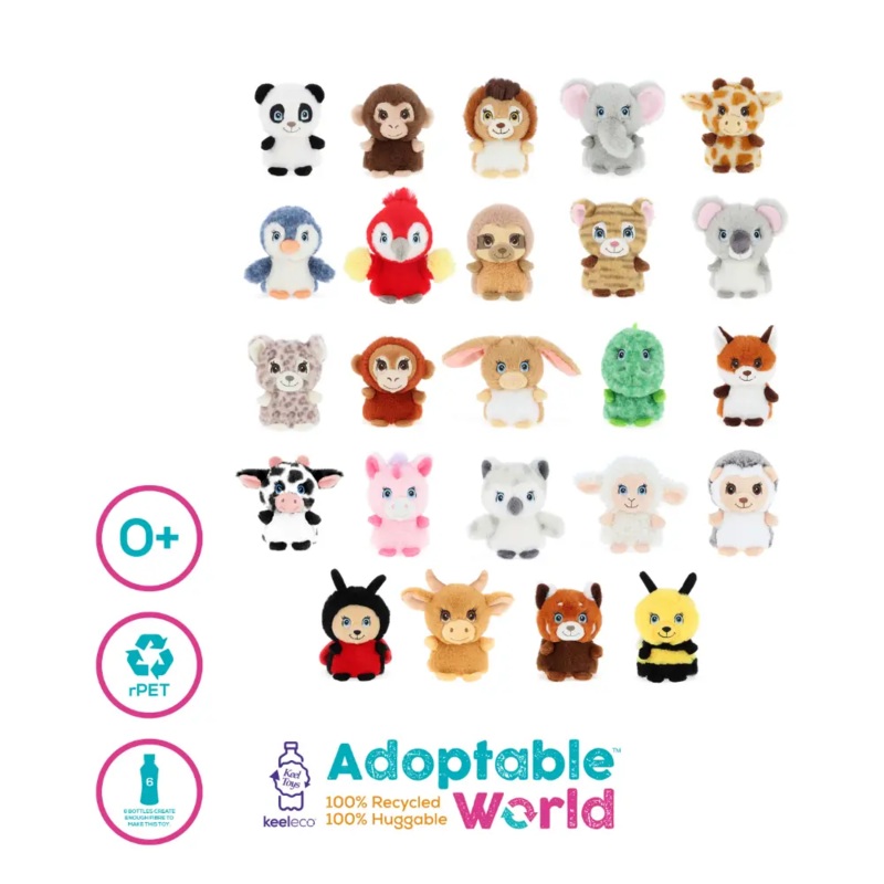 Keeleco Mini Adoptable World 10cm 24Asst