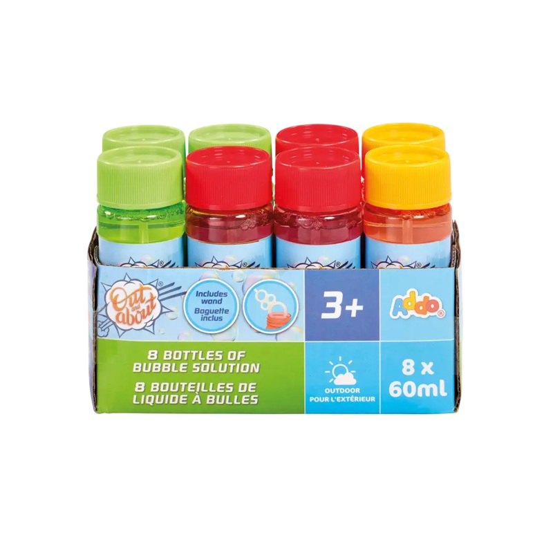 Addo Out and About Bubble Solution 8X60Ml